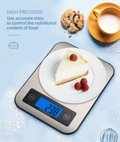 Digitale Precisie Keukenweegschaal - Weegvermogen Tot 10 KG - Incl. Batterijen - Grijs - RVS - Roestvrij Staal -Drinkwater Apparaat Winkel 1015x1200 1