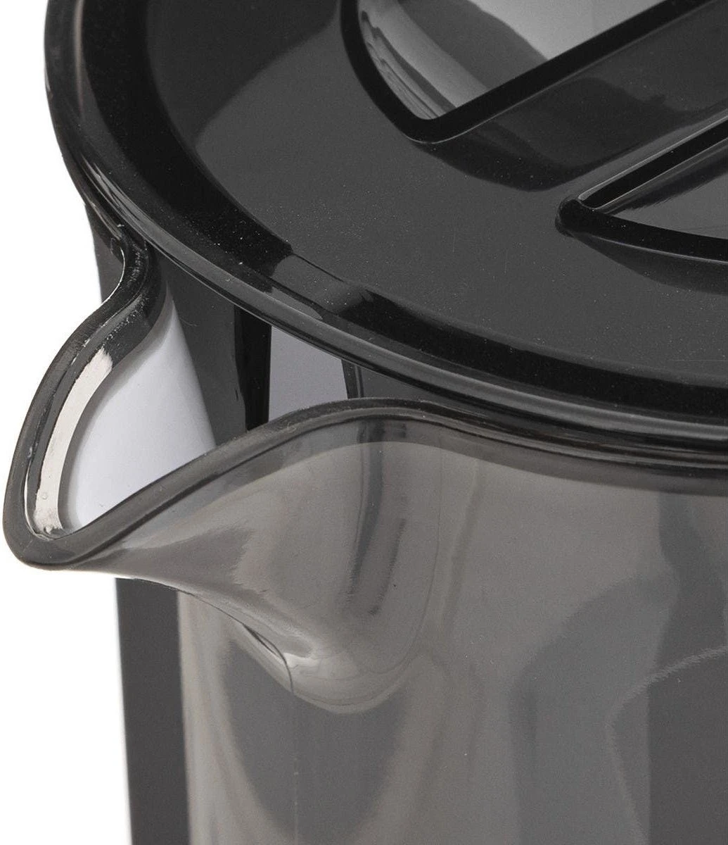 Sapkan/schenkkan Karaf Met Deksel 1950 Ml Zwart - Formaat: 18 X 10,5 X 25 Cm - Materiaal: Kunststof 2 Sapkan/schenkkan Karaf Met Deksel 1950 Ml Zwart - Formaat: 18 X 10,5 X 25 Cm - Materiaal: Kunststof - Afbeelding 2