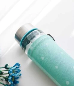 Duurzame Waterfles - Glas - Glazen Drinkfles - 550ml - Inclusief Sleeve - Mint Groen 14 Duurzame Waterfles - Glas - Glazen Drinkfles - 550ml - Inclusief Sleeve - Mint Groen -Drinkwater Apparaat Winkel 1037x1200 6