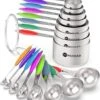 Rednas XXL Maatlepel/Maatbeker-set - 16-delig - Measuring Cups Spoons - Maatschep Set