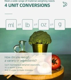 Smart Nutrition Scale - Keukenweegschaal - Digitaal & Bluetooth - APP Voor Android En IOS - Maximum Capaciteit 5 KG 25 Smart Nutrition Scale - Keukenweegschaal - Digitaal & Bluetooth - APP Voor Android En IOS - Maximum Capaciteit 5 KG -Drinkwater Apparaat Winkel 1062x1200