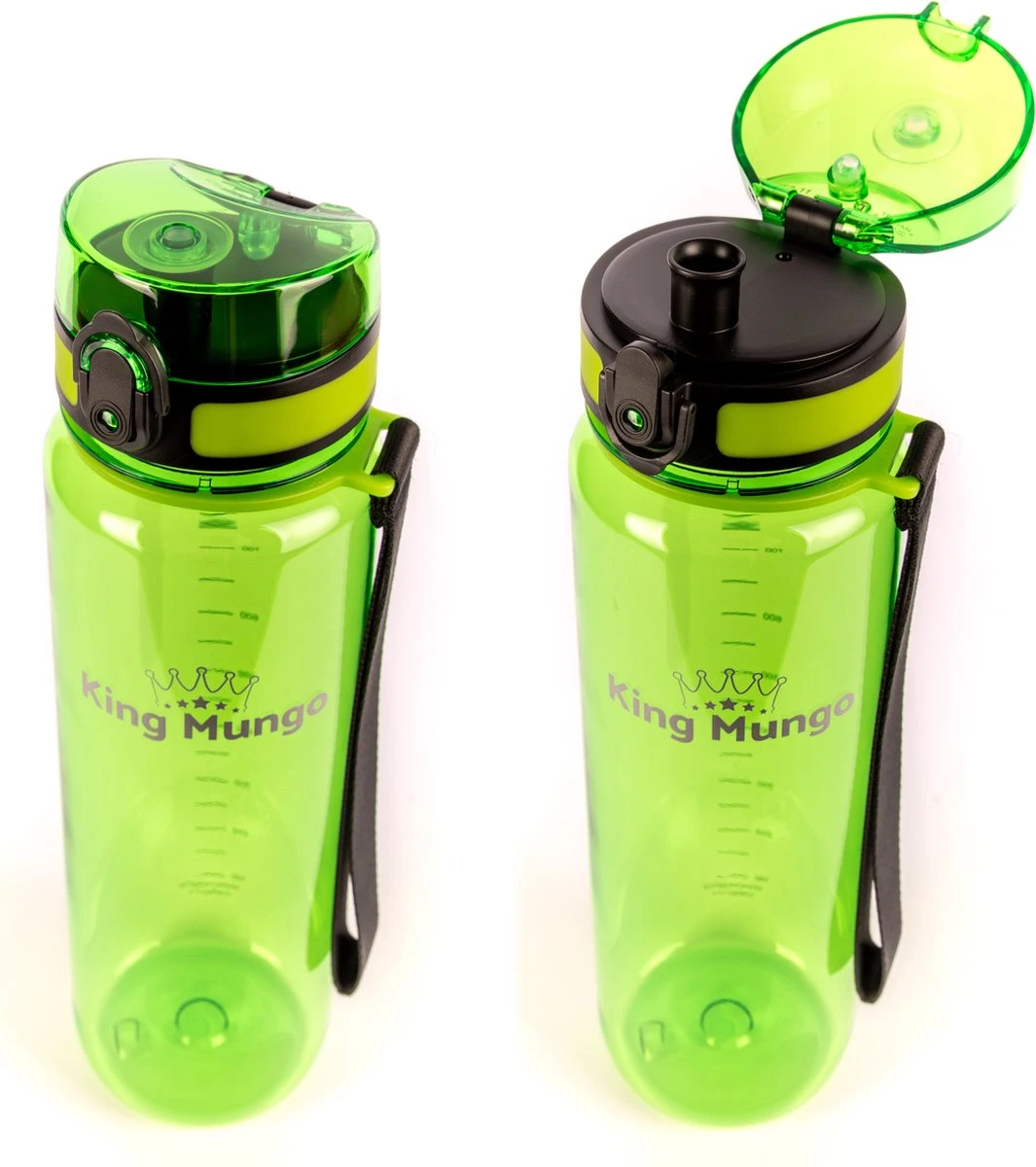 1 Liter Drinkfles - Vaatwasserbestendig - Sport Bidon Drinkbus King Mungo 1000ml Groen 3 1 Liter Drinkfles - Vaatwasserbestendig - Sport Bidon Drinkbus King Mungo 1000ml Groen - Afbeelding 3