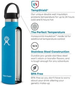 Hydro Flask Standard Mouth Flex Cap Drinkfles (532 Ml) - Rain 7 Hydro Flask Standard Mouth Flex Cap Drinkfles (532 Ml) - Rain -Drinkwater Apparaat Winkel 1066x1200 2