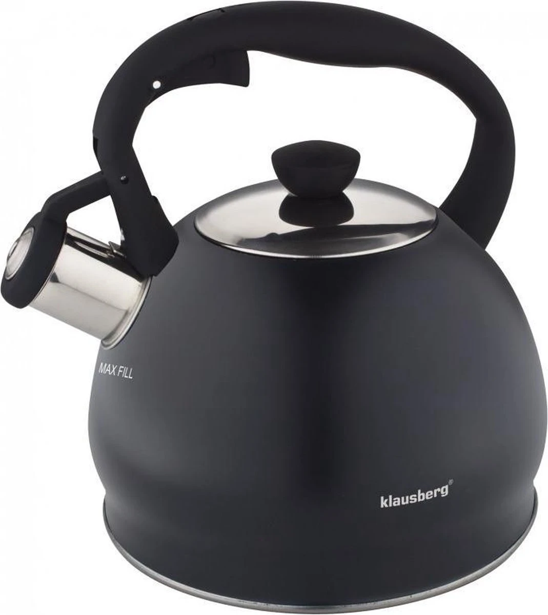 Fluitketel Inductie Gas Waterkoker 2.0 L ‘’Potenza’’ RVS Zwart Mat Chroom 1 Fluitketel Inductie Gas Waterkoker 2.0 L ‘’Potenza’’ RVS Zwart Mat Chroom