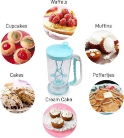 MikaMax Beslagdispenser – Maatbeker - Batter Dispenser - Blauw - 900ML -Drinkwater Apparaat Winkel 1078x1200 3