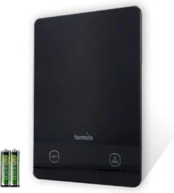 Formilo Digitale Precisie Keukenweegschaal - Weegschaal Keuken Met Tarra Functie - 1gr Tot 5kg - Inclusief Batterijen - Zwart