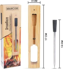Mancor Vleesthermometer Met Bluetooth En App - BBQ Accessoires Thermometer - Keukenthermometer Digitaal -Drinkwater Apparaat Winkel 1101x1200 1