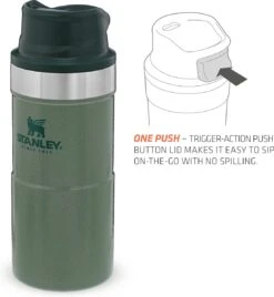 Stanley Trigger-Action Travel Mug 0.35L - Thermosfles - Hammertone Green -Drinkwater Apparaat Winkel 1106x1200 3