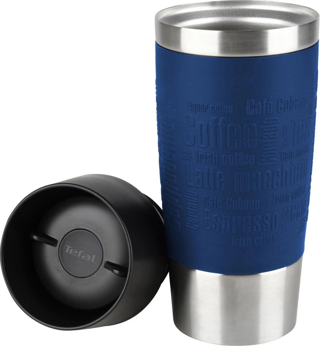 Tefal Travel Mug Thermobeker - 360 Ml - RVS/Donkerblauw 4 Tefal Travel Mug Thermobeker - 360 Ml - RVS/Donkerblauw - Afbeelding 4