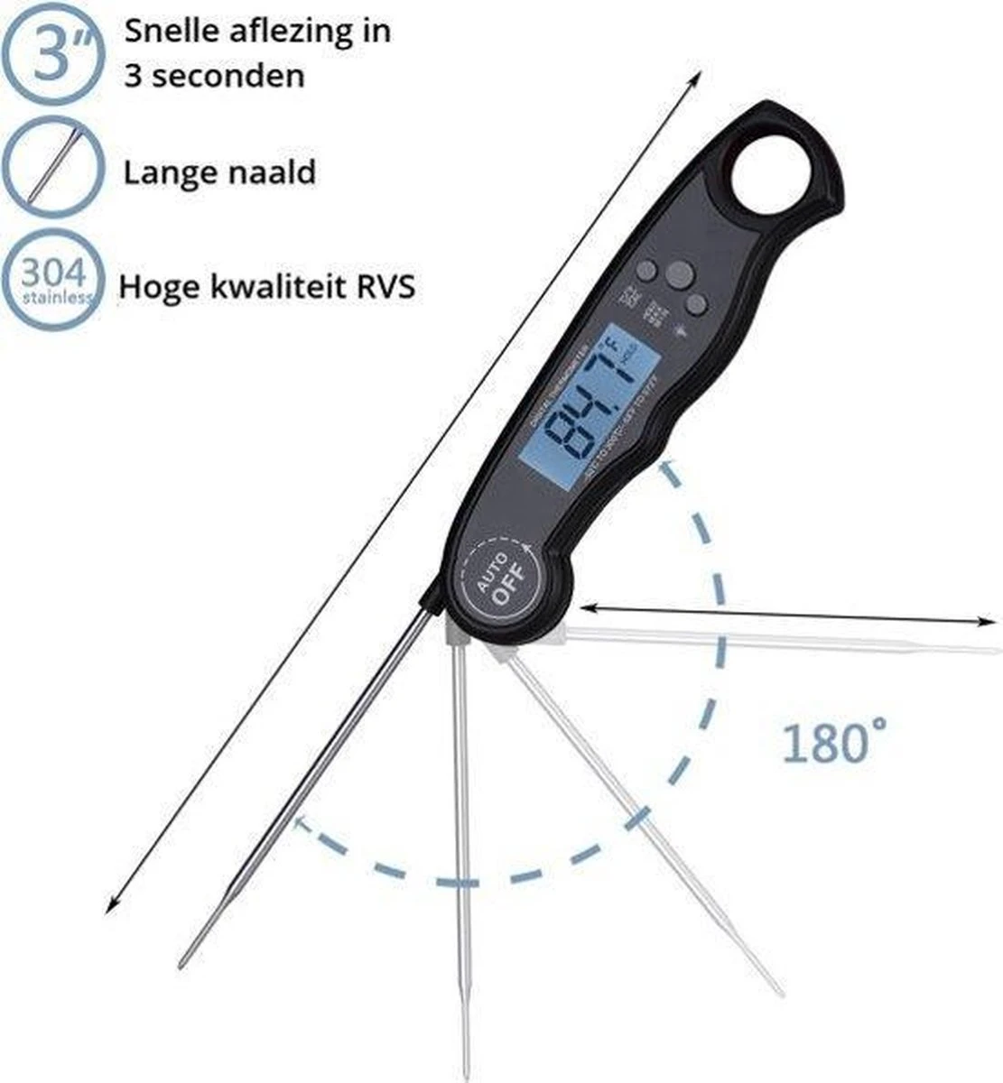 Small Sales Digitale Thermometer - Keukenthermometer 5 Small Sales Digitale Thermometer - Keukenthermometer - Afbeelding 5