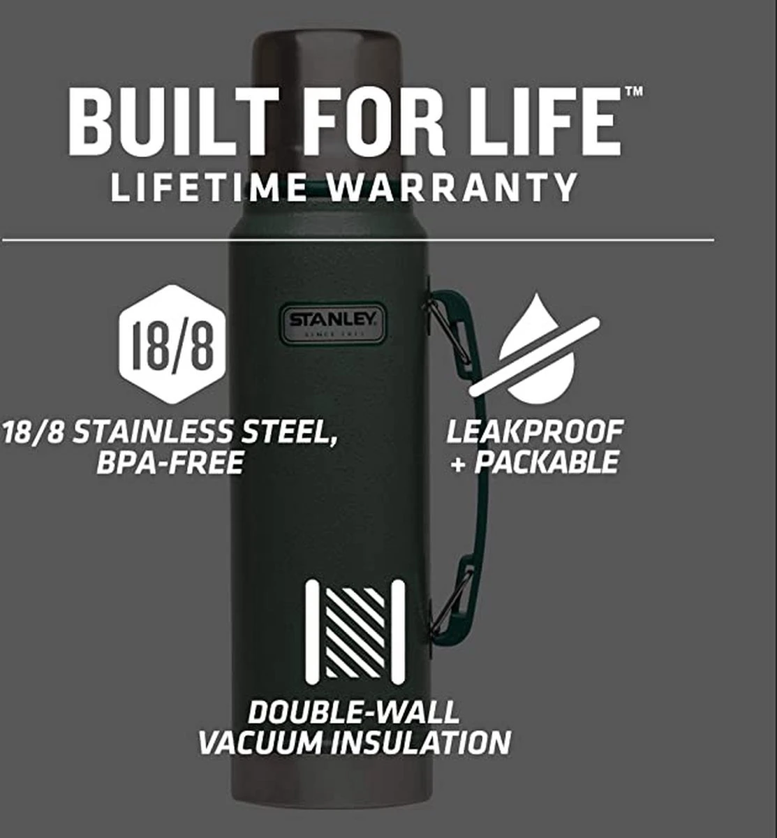 Stanley The Legendary Classic Food Jar 0,7L - Thermosfles - Hammertone Green 14 Stanley The Legendary Classic Food Jar 0,7L - Thermosfles - Hammertone Green - Afbeelding 14