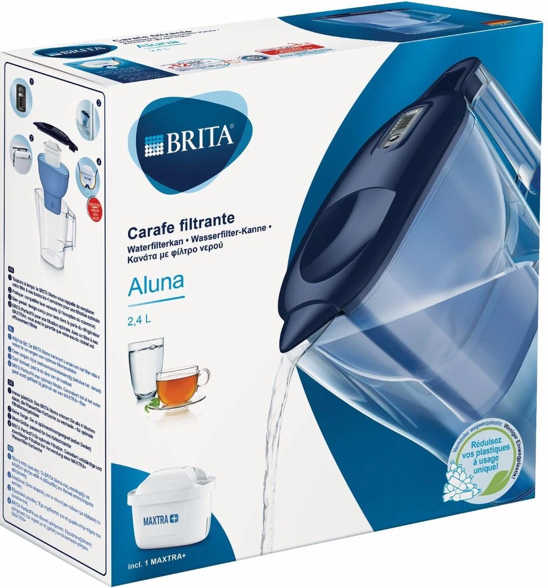 BRITA Fill&enjoy Aluna Cool Waterfilterkan - Blue 6 BRITA Fill&enjoy Aluna Cool Waterfilterkan - Blue - Afbeelding 6