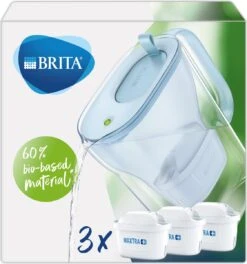 BRITA Waterfilterbundel Style Eco Cool Powder Blue + 3 MAXTRA+ Filterpatronen