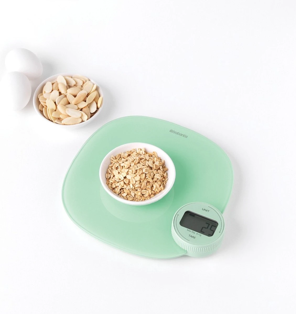 Brabantia Tasty+ Keukenweegschaal Digitaal - Geen Batterij Nodig - Jade Green 6 Brabantia Tasty+ Keukenweegschaal Digitaal - Geen Batterij Nodig - Jade Green - Afbeelding 6