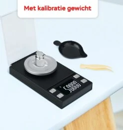 Kitchenwell Digitale Mini Precisie Keukenweegschaal - 0,001 Tot 100 Gram - 11.0 X 6.3 Cm - Pocket Scale Op Batterij - Weegschaal Keuken -Drinkwater Apparaat Winkel 1131x1200 1