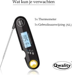 Nauwkeurige Keukenthermometer Met Ophangmagneet – Waterdicht - Digitale BBQ Thermometer - Vleesthermometer Keuken - Kernthermometer - Temperatuur Range -50 °C Tot 300°C - Qwality4u -Drinkwater Apparaat Winkel 1143x1200 2