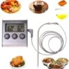 *** Digitale Keukenthermometer - Vleesthermometer- Braad Thermometer/timer - Met Timer Functie -20 °C Tot 250 °C- Incl. Timer, Warmte Alarm - Van Heble® ***