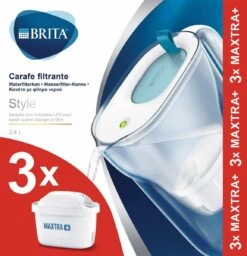 BRITA - Waterfilterkan Style Cool - Blauw - 2,4L + 3 MAXTRA+ Waterfilterpatronen 30 BRITA - Waterfilterkan Style Cool - Blauw - 2,4L + 3 MAXTRA+ Waterfilterpatronen -Drinkwater Apparaat Winkel 1156x1200 8