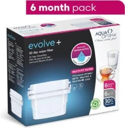 Aqua Optima Evolve+ Single Life - Wit - 6x 100 Liter -Drinkwater Apparaat Winkel 1165x1200 1