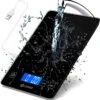 Lekro Digitale Precisie Keukenweegschaal – Weegschaal Keuken - USB Oplaadbaar - 1gr Tot 15kg – Tarra Functie - Zwart