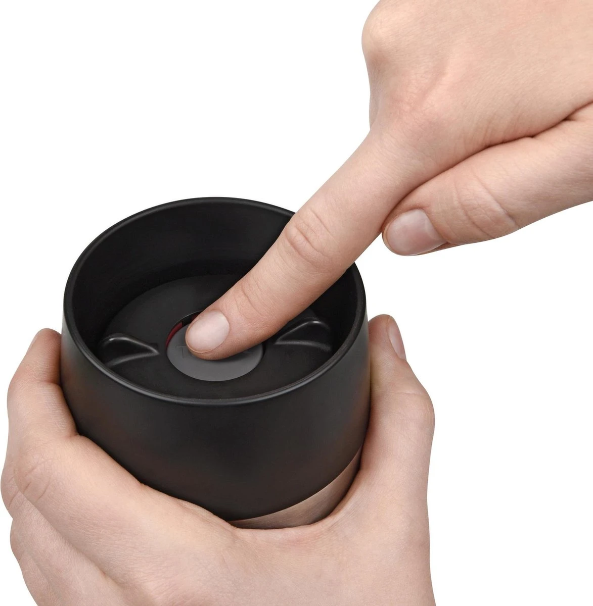 Tefal Travel Mug Thermobeker - 360 Ml - RVS/Donkerblauw 3 Tefal Travel Mug Thermobeker - 360 Ml - RVS/Donkerblauw - Afbeelding 3