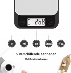 Keukenweegschaal Digitaal - Precisie Keuken Weegschaal - Tot 5 KG -Drinkwater Apparaat Winkel 1173x1200 4