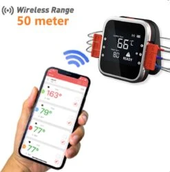 AidMax Vleesthermometer Met Optie Tot 6 Sondes – Bluetooth Met App – Digitale Kernthermomter – Thermometer Geschikt Voor BBQ, Oven & Grill – Incl. Batterijen - Geleverd Met 2 Sondes 17 AidMax Vleesthermometer Met Optie Tot 6 Sondes – Bluetooth Met App – Digitale Kernthermomter – Thermometer Geschikt Voor BBQ, Oven & Grill – Incl. Batterijen - Geleverd Met 2 Sondes -Drinkwater Apparaat Winkel 1189x1200 3