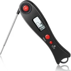 Mancor Vleesthermometer BBQ Thermometer Digitaal Keukenthermometer Accessoires Voedselthermometer - Inklapbaar