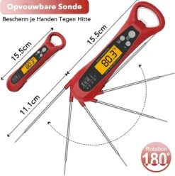 DOWO® - Digitale Thermometer – Oventhermometer – Suikerthermometer Digitaal – Kernthermometer – Keukenthermometer – Voedselthermometer – Thermometer Ook Geschikt Als Voor Vlees, BBQ, Oven 11 DOWO® - Digitale Thermometer – Oventhermometer – Suikerthermometer Digitaal – Kernthermometer – Keukenthermometer – Voedselthermometer – Thermometer Ook Geschikt Als Voor Vlees, BBQ, Oven -Drinkwater Apparaat Winkel 1197x1200 2