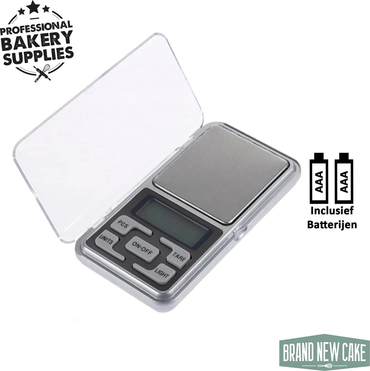 BrandNewCake® Precisie Weegschaal - Tot 200 Gram - Zilver 3 BrandNewCake® Precisie Weegschaal - Tot 200 Gram - Zilver - Afbeelding 3