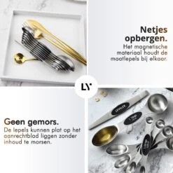 8-Delige Magnetische Maatlepel Set RVS - Measuring Cups And Spoons - Maatschepjes - Vast & Vloeibaar -Drinkwater Apparaat Winkel 1198x1200 3