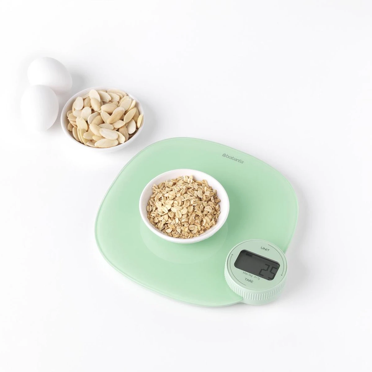Brabantia Tasty+ Keukenweegschaal Digitaal - Geen Batterij Nodig - Jade Green 2 Brabantia Tasty+ Keukenweegschaal Digitaal - Geen Batterij Nodig - Jade Green - Afbeelding 2