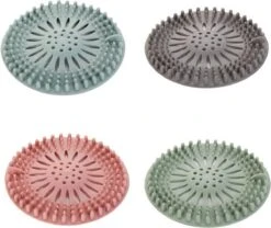 WiseGoods - Haarstopper - Haarvanger - Douche Zeef - Douche Filter - Haarfilter - Douche Afvoer - Siliconen - Blauw -Drinkwater Apparaat Winkel 1200x1009