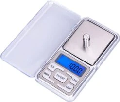 IMTEX Mini Precisie Weegschaal - Van 0,01 Tot 100 Gram - Zilver
