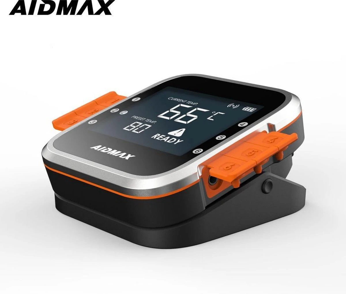 AidMax Vleesthermometer Met Optie Tot 6 Sondes – Bluetooth Met App – Digitale Kernthermomter – Thermometer Geschikt Voor BBQ, Oven & Grill – Incl. Batterijen - Geleverd Met 2 Sondes 10 AidMax Vleesthermometer Met Optie Tot 6 Sondes – Bluetooth Met App – Digitale Kernthermomter – Thermometer Geschikt Voor BBQ, Oven & Grill – Incl. Batterijen - Geleverd Met 2 Sondes - Afbeelding 10