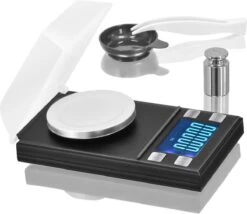 Imtex Precisieweegschaal 50 G / 0,001 Gram - Milligram-Weegschaal - Zakweegschaal - Laboratoriumweegschaal Met LCD-Display - Brievenweegschaal - Professionele Digitale Weegschaal - Goudweegschaal - Zwart -Drinkwater Apparaat Winkel 1200x1039