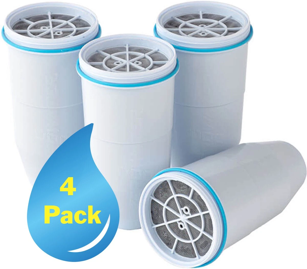 ZeroWater Waterfilter - 4-Pack - Waterkan Vervangingsfilters 1 ZeroWater Waterfilter - 4-Pack - Waterkan Vervangingsfilters