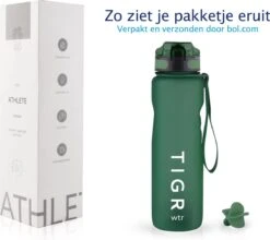 TIGR The Athlete - Drinkfles - Waterfles Met Fruit Filter - 1000ml - Groen - Met Mengbal Voor Shakes 11 TIGR The Athlete - Drinkfles - Waterfles Met Fruit Filter - 1000ml - Groen - Met Mengbal Voor Shakes -Drinkwater Apparaat Winkel 1200x1068 2