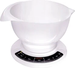 Soehnle Analoge Keukenweegschaal Culina Pro - Wit - Tot 5 Kg -Drinkwater Apparaat Winkel 1200x1079 2