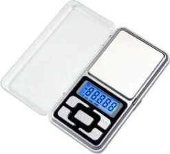 Merkloos Mini Precisie Weegschaal - 0.01 Tot 200 Gram - Zilver