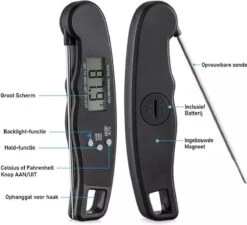 Premium Digitale Keuken Thermometer Met Flashlight- Vleesthermometer - Kookthermometer - Bbq Thermometer - Suikerthermometer Met Hold Functie -Drinkwater Apparaat Winkel 1200x1094 2