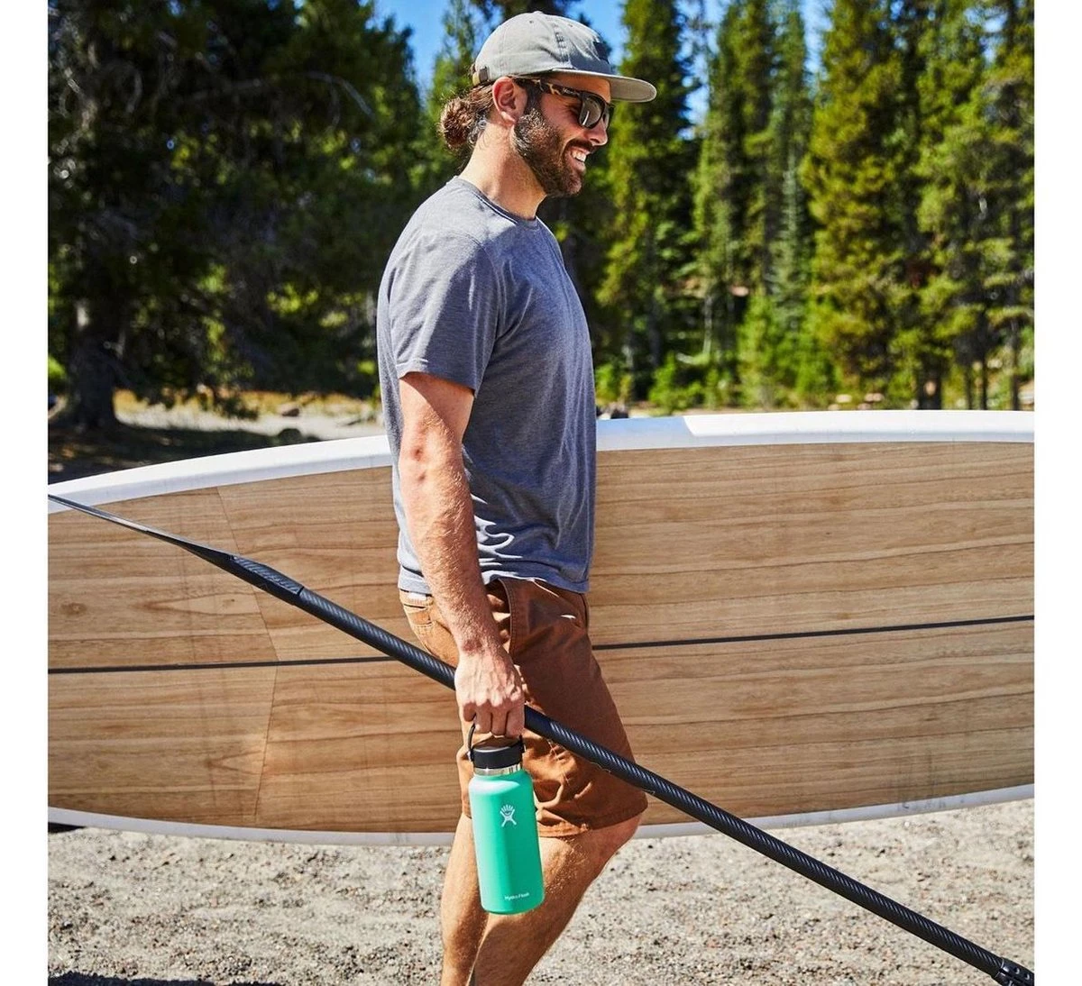 Hydro Flask Wide Mouth Flex Cap Drinkfles (946 Ml) - Olive 3 Hydro Flask Wide Mouth Flex Cap Drinkfles (946 Ml) - Olive - Afbeelding 3