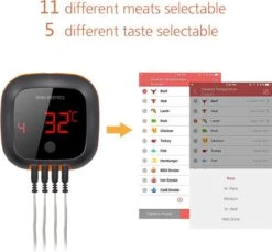 Inkbird IBT-4XS Bluetooth Thermometer - Keukenthermometer - Oplaadbare Accu -Drinkwater Apparaat Winkel 1200x1114 3