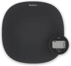 Brabantia Tasty+ Keukenweegschaal Digitaal - Geen Batterij Nodig - Dark Grey -Drinkwater Apparaat Winkel 1200x1117 1