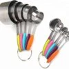 10-Delige Maatbeker & Maatlepel Set - Meetlepels Maatcups - Measuring Cups Spoons - Maatschepjes & Bekers - Grammen & ML Afwegen - Kleuren