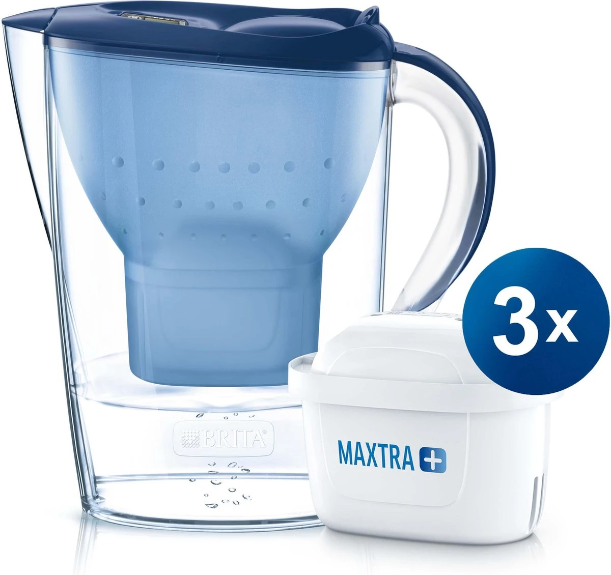 BRITA - Waterfilterkan Marella Cool - Blauw - 2,4L + 3 MAXTRA+ Waterfilterpatronen 14 BRITA - Waterfilterkan Marella Cool - Blauw - 2,4L + 3 MAXTRA+ Waterfilterpatronen - Afbeelding 14