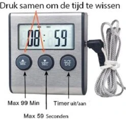 *** Digitale Keukenthermometer - Vleesthermometer- Braad Thermometer/timer - Met Timer Functie -20 °C Tot 250 °C- Incl. Timer, Warmte Alarm - Van Heble® *** 11 *** Digitale Keukenthermometer - Vleesthermometer- Braad Thermometer/timer - Met Timer Functie -20 °C Tot 250 °C- Incl. Timer, Warmte Alarm - Van Heble® *** -Drinkwater Apparaat Winkel 1200x1134 3