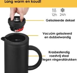 Silberthal - Thermoskan - 1 L - Dubbelwandig - Isoleerkan - Thermofles Koud En Warm - Cadeau 9 Silberthal - Thermoskan - 1 L - Dubbelwandig - Isoleerkan - Thermofles Koud En Warm - Cadeau -Drinkwater Apparaat Winkel 1200x1139