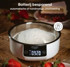 Adler Keukenweegschaal - Tot 5 Kg - Keukenweegschaal Digitaal - Met Kom -Drinkwater Apparaat Winkel 1200x1142 5