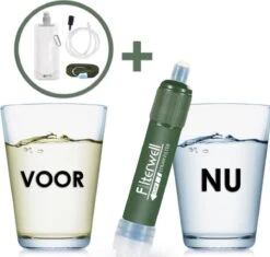 Merkloos Fllterwell Waterfilter - Survival - Zuiver & Schoon Drinkwater - Lichtgewicht - Water Filter - Outdoor - Hiking & Wandelen -Drinkwater Apparaat Winkel 1200x1143